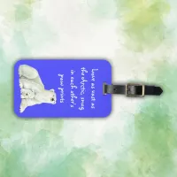 Polar bear mom with her cub | luggage tag