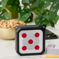 White Dice with Red Dots Novelty Bluetooth Speaker