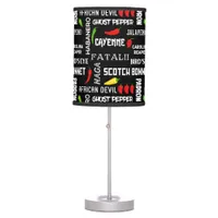 Chilli Lover Fun Spicy Food Table Lamp