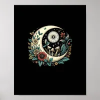 Aesthetic Goblincore Cottagecore Mushroom Minimal  Poster