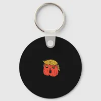 Throw Him Out Like A Pumpkin Trumpkin Halloween El Keychain