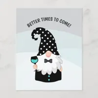 Teal and Black Gnome Happy Holidays  Flyer