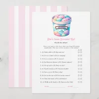 She’s Been Scooped Up Bridal Shower Game Invitation