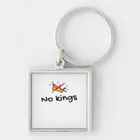 No Kings In America Classic Retro Style Keychain