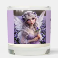 Beautiful February Fairy in Violets Scented Candle