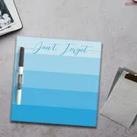 Blue Stripes Color Changeable Don't Forget  Dry Erase Board