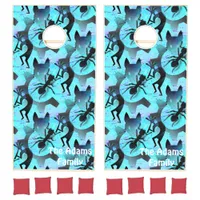 New Age Tribal with Aesthetic Seamless Pattern Cornhole Set