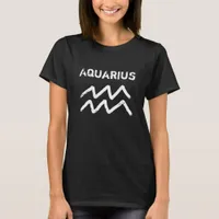 Zodiac Sign Aquarius Horoscope Astrology T-Shirt