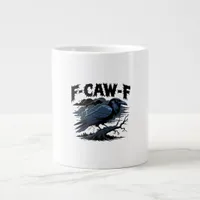 F-Caw-F Minimal Clean Design Giant Coffee Mug