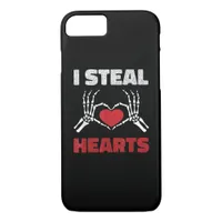 Steal Hearts Valentines Day Funny Skeleton Hand iPhone 8/7 Case