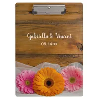 Daisy Trio Country Wedding Planning Clipboard