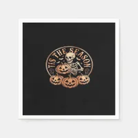 Tis Season Snowmobile Red Plaid Napkins