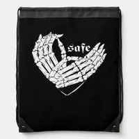 Happy Valentine's Day - My Heart Is My Valentine C Drawstring Bag