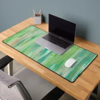 Abstract Lime Green Desk Mat