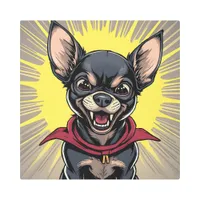 Funny Crazy Chihuahua   Metal Print