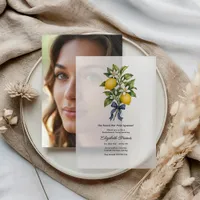 Main Squeeze Amalfi Coast Italian Bachelorette Vellum Invitations