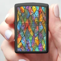 Funky Stained Glass Magic Zippo Lighter