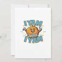 I Yam What I Yam Thanksgiving Cozy Vibe Holiday Card