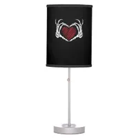 Skeleton Hand Heart Sign Costume Trending Hallowee Table Lamp