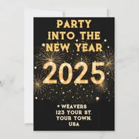 Customizable New Year's Party Invitation