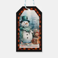 Christmas Snowman Personalized Gift Tags