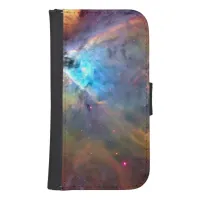 Orion Nebula Space Galaxy Samsung S4 Wallet Case