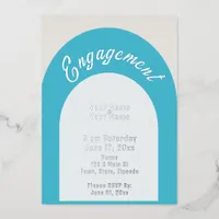 Minimalist Engagement Foil Invitation