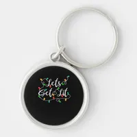 Let's Get Lit - Funny Xmas Holidays Christmas Keychain