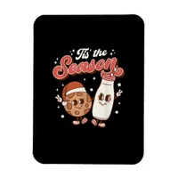 Tis Season Retro 70s 80s Vintage Groovy Cute Magnet