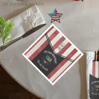 US 250 We the People Patriotic Anniversary Paper  Napkins