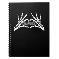 Halloween - Skeleton Hands Heart Notebook