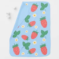 Mini Strawberry Blossom Baby Blanket