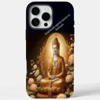 Buddha amid lotus flowers. iPhone 16 pro max case