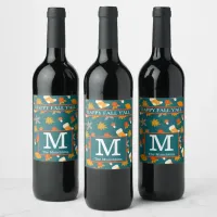 Personalized Fall Wine Label