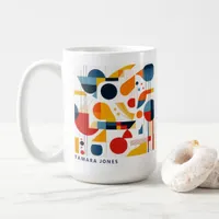 Bauhaus Geometric Abstract Pattern#6 ID1068 Coffee Mug