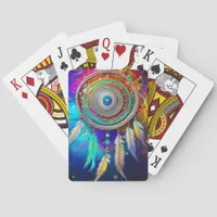 Colorful Mystical Dreamcatcher   Poker Cards
