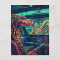 Lizard in a Van Postcard