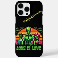 Alien Couple in Galactic Affection iPhone 16 Pro Max Case