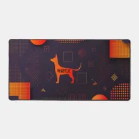 High Tech Customizable Dog Desk Mat