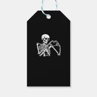 Skeleton Heart Hands Sign Halloween Costume Trendi Gift Tags