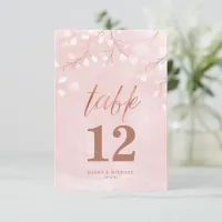 Watercolor Snowdrops Wedding Pink/Copper ID726 Invitation