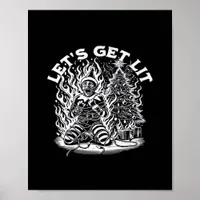 Let's Get Lit Christmas Christmas Celebration Poster