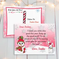 Postcards from Santa: Cute Snowman