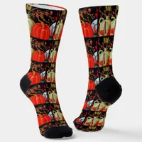 Autumn Festive Antique Painting Pumpkin Decoration Socks