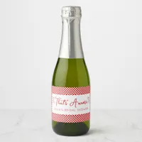 That's Amore! Italian Themed Red Bridal Shower Sparkling Wine Label