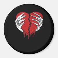Skeleton Hands Hearts Classic Trending Magnet