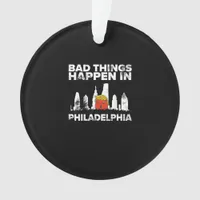 Bad Happen Philadelphia Halloween Spooky Trumpkin Ornament