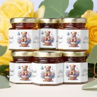 Teddy Bear Thank You for being so sweet Honey Jar Favors