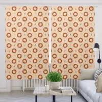 Southwest Chile Ristra Wreaths All Over 50x84 Inch Blackout Curtains