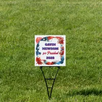 Gavin Newsom for President Political Sign